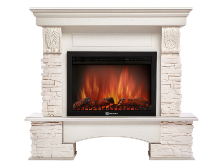 Портал Firelight Pietra 30 сланец белый/беленый дуб