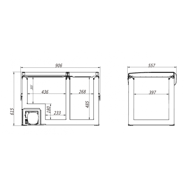 Автохолодильник Alpicool BCD125 (12/24)